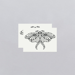 Tattley Temporary Tattoos - Mod Blk Butterfly 
