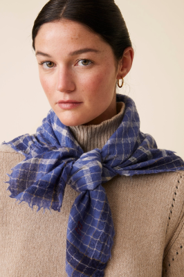 Mois Mont - Scarf No. 744 Denim Blue