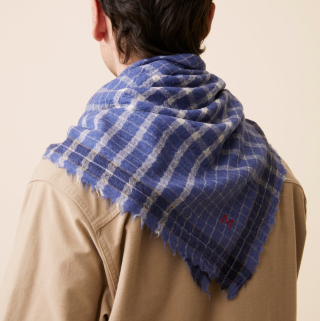 Mois Mont - Scarf No. 744 Denim Blue