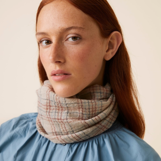 Mois Mont - Scarf No. 745 Navy Blue