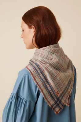 Mois Mont - Scarf No. 745 Navy Blue