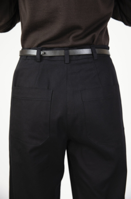 Bric-A-Brac - Basic Cotton Trousers Black