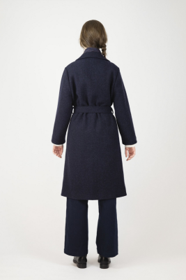 Bric-A-Brac - Rotterdam Coat Melange Navy