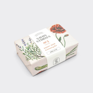 Savon Stories - N°3 Poppy Seed Exfoliating Organic & Natural Soap 