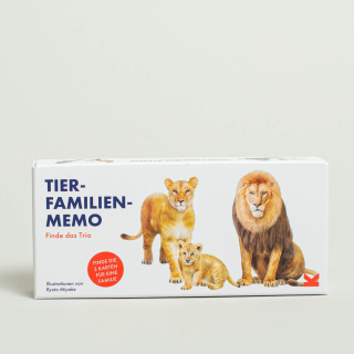 Tierfamilien-Memo: Finde das Trio