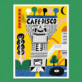 Dans Les Dents - Poster Café Disco