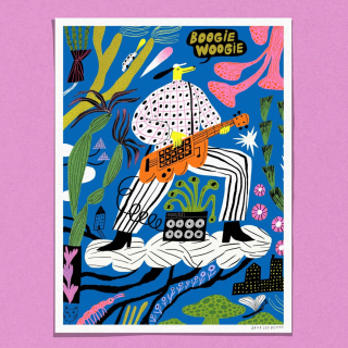 Dans Les Dents - Poster Boogie Woogie