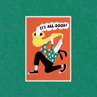 Dans Les Dents - Postcard It's All Good