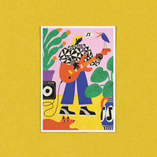 Dans Les Dents - Postcard the Bass Player