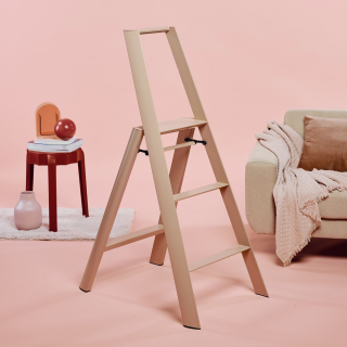 Hasegawa - Lucano 3 Step Ladder in Peach Brown