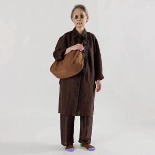 Baggu Large Nylon Crescent Bag - Brown