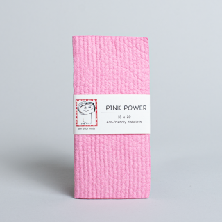 Biodegradable Plain Dishcloth Pink Power