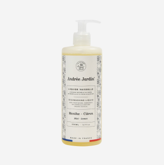 Andrée Jardin Dishwashing Soap Organic Olive Oil Mint Citrus