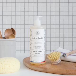 Andrée Jardin Dishwashing Soap Organic Olive Oil Mint Citrus