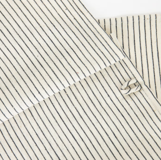 A World of Craft - ECO THINSTRIPE Towel White/Black