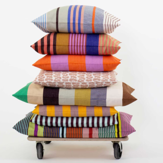 A World of Craft - EMANUELA Cushion Cover 50x50 Orange/Pink
