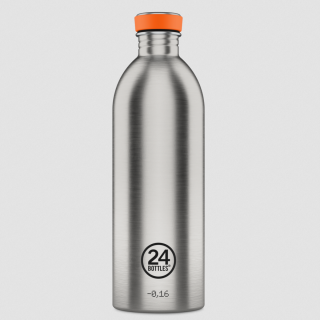 24Bottles - Urban Bottle Brushed Steel 1000ml