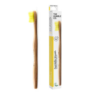 The Humble Co. Eco-Friendly Bamboo Toothbrush Yellow Medium Bristles