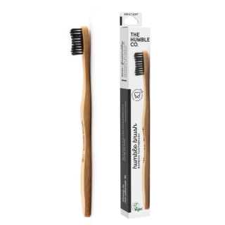 The Humble Co. Eco-Friendly Bamboo Toothbrush Black Soft Bristles