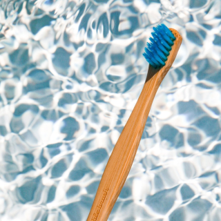 The Humble Co. Eco-Friendly Bamboo Toothbrush Blue - Sensitive