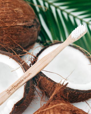 The Humble Co. Eco-Friendly Bamboo Toothbrush White - Sensitive