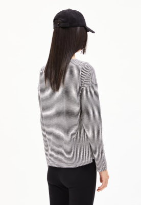 Armed Angels  XIANAA LOVELY STRIPES Longsleeve Organic Cotton - Black-Oatmilk 