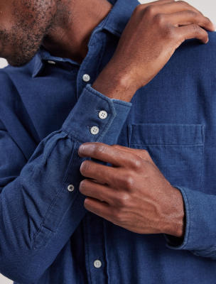 Hartford - Paul Men's Indigo chino Shirt