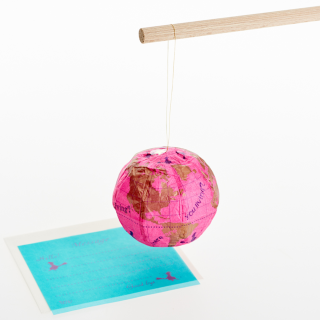 Japanproxy - Paper Balloon Globe Letter Set Lila 