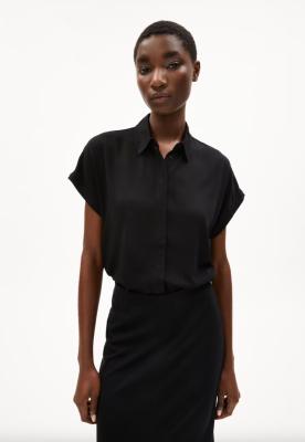Armed Angels LARISAANA Blouse Relaxed Fit LENZING™ ECOVERO™ Viscose - Black