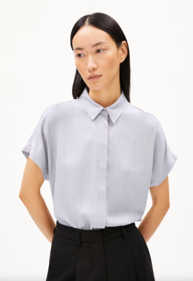 Armed Angels LARISAANA Blouse Relaxed Fit LENZING™ ECOVERO™ Viscose - Misty Morning