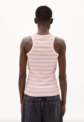 Armed Angels KANITAA Rib-Top Organic Cotton Mix - Rosalilly - Misty Morning