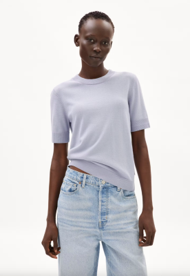 Armed Angels SILJAAS Knit Shirt Organic Cotton Mix - Misty Morning