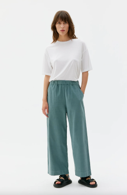 MASKA Aira Light Organic Cotton Baby Cord Trousers - Lagoon