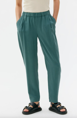 MASKA Jira Elastic Waist Tencel Pants - Lagoon