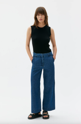 MASKA Leka Organic Cotton Trousers - Light Indigo