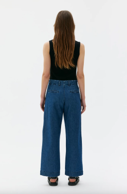 MASKA Leka Organic Cotton Trousers - Light Indigo