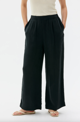 MASKA Thea Flowy Tencel Pants - Black