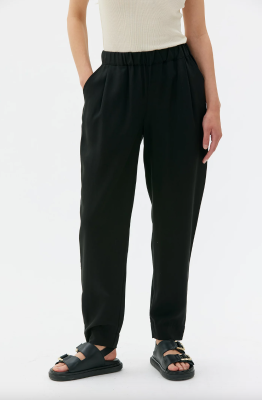 MASKA Jira Elastic Waist Tencel Trousers - Black