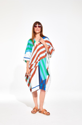 Mapoesie - Elia Shibuya Blue Short Beach Dress