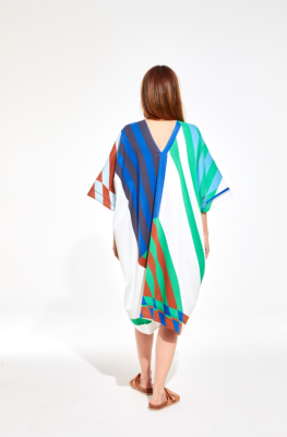 Mapoesie - Elia Shibuya Blue Short Beach Dress