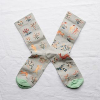 Bonne Maison Socks Millefleur Celadon 