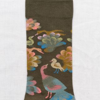 Bonne Maison Socks Peacock Khaki