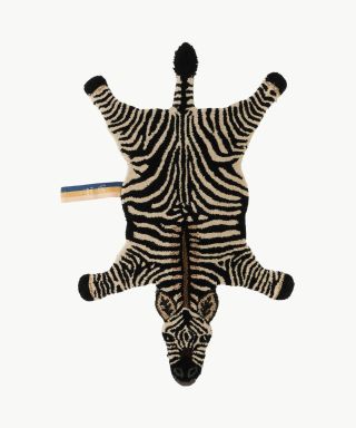 Doing Goods - Stripey Zebra Rug Small