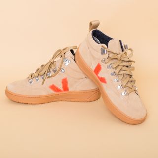 VEJA Roraima Suede Desert Orange Gum Sole Sneakers Womens