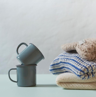 Falcon Enamelware Mug - Pigeon Grey
