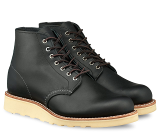 Red Wing Round Toe 3450 Boots Womens - Black Boundary