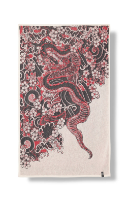 ZigZag Zürich - "Hebi" Cotton Beach Towel / Mini Blanket by Michele Rondelli