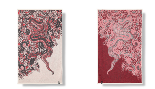 ZigZag Zürich - "Hebi" Cotton Beach Towel / Mini Blanket by Michele Rondelli