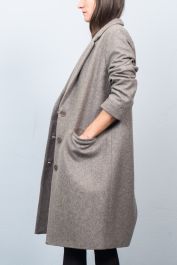 Sessun Wool Coat Grey